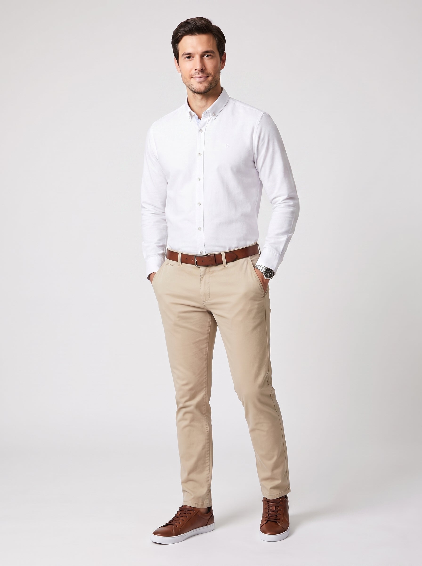 Oxford Shirt Royal Plain, White