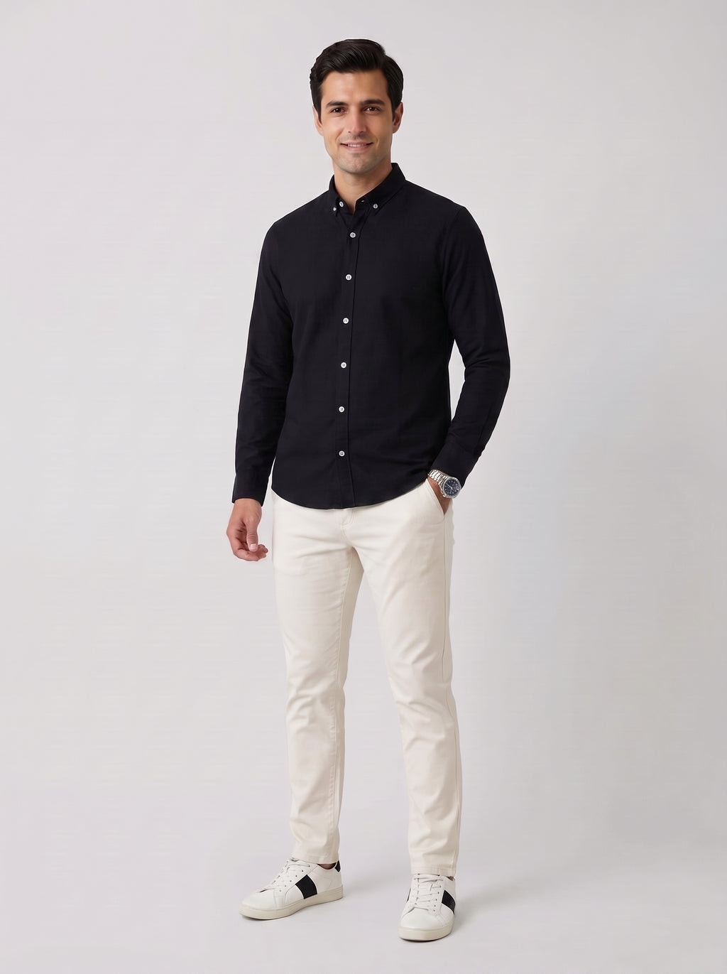 Oxford Shirt Royal Plain, Black