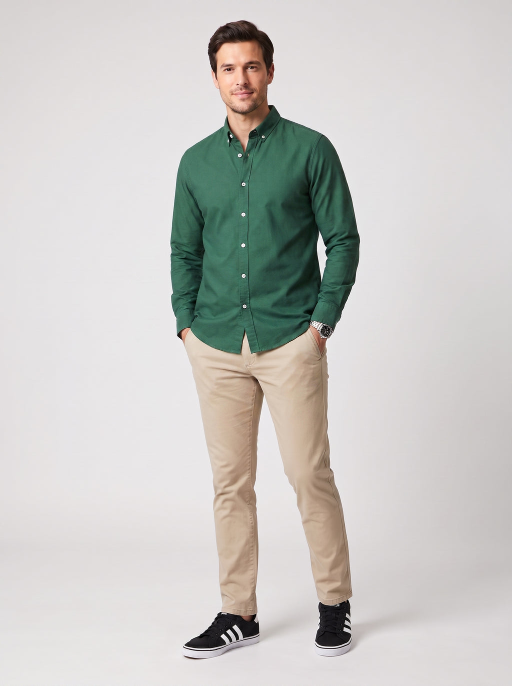 Oxford Shirt Royal Plain, Green