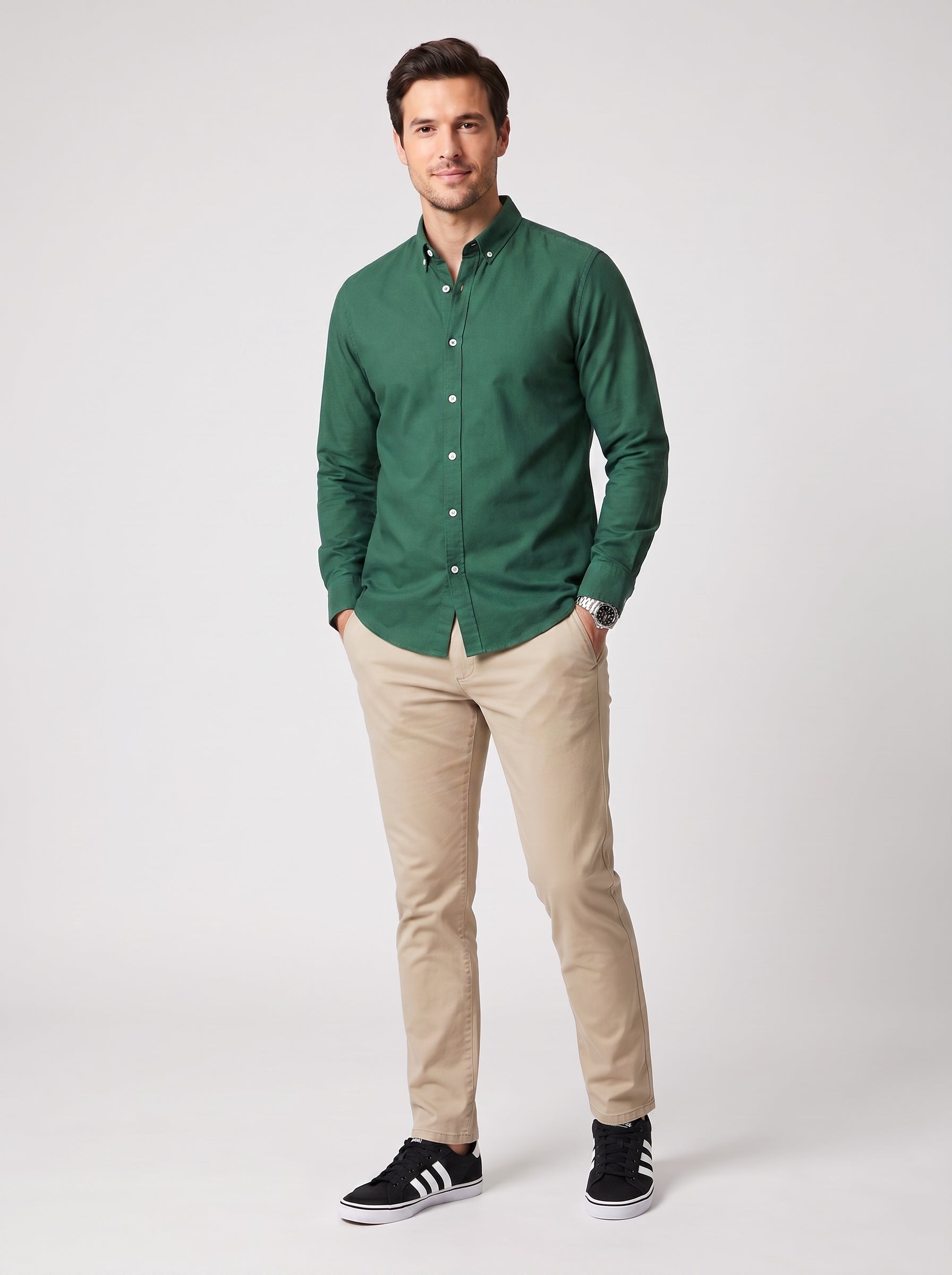 Oxford Shirt Royal Plain, Green