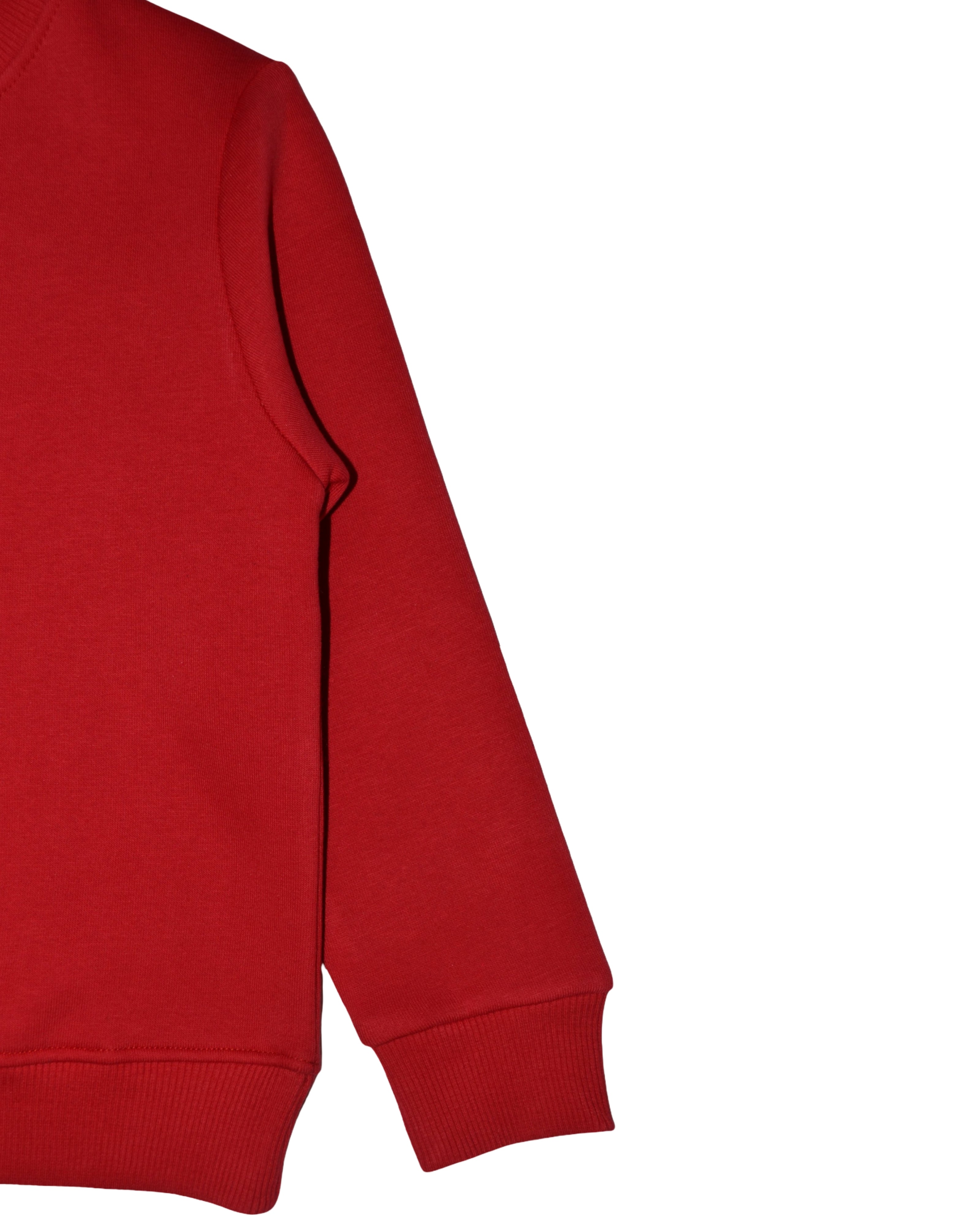 Sweatshirt round plain for Kids, Red