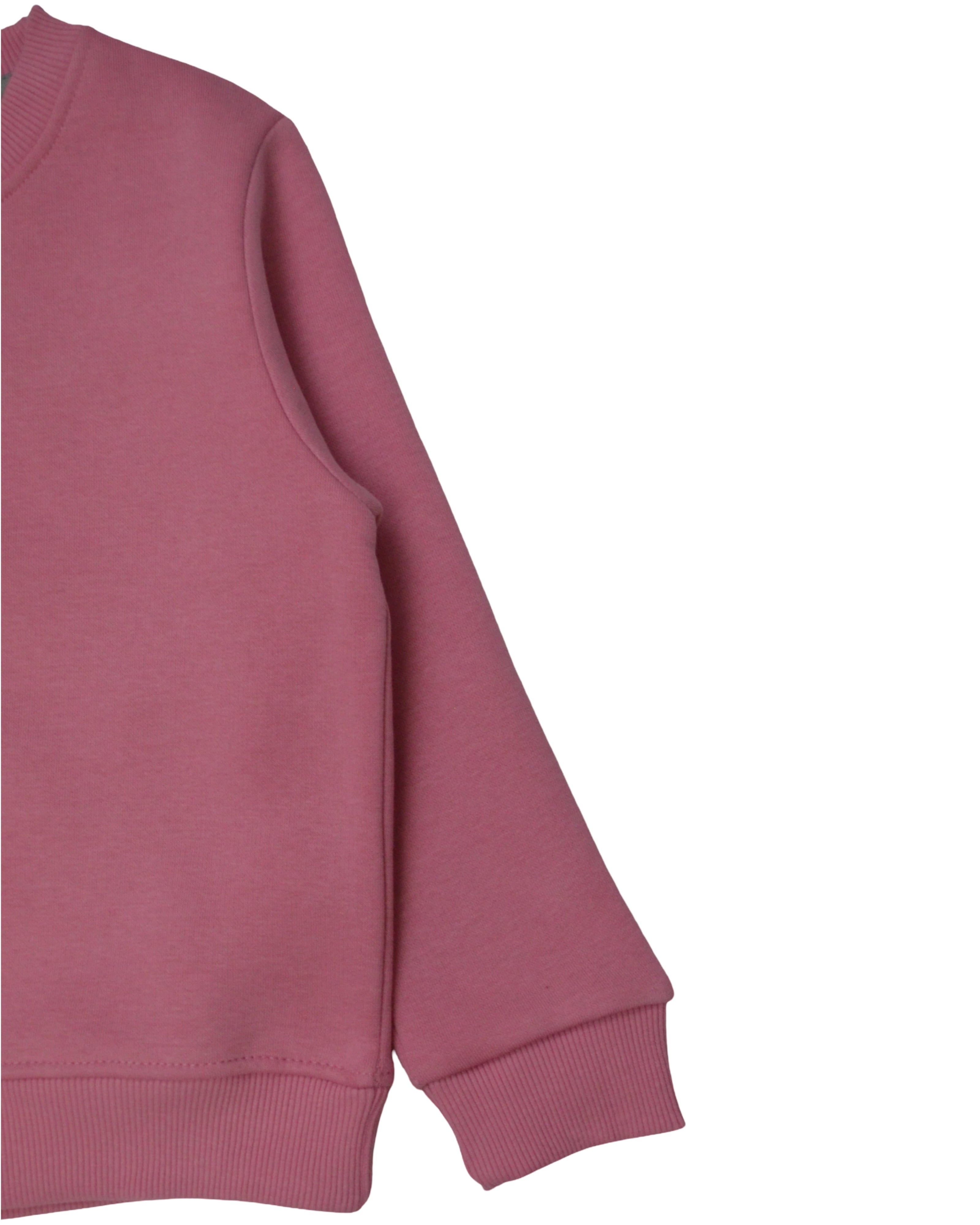 Sweatshirt round plain for Kids, pink