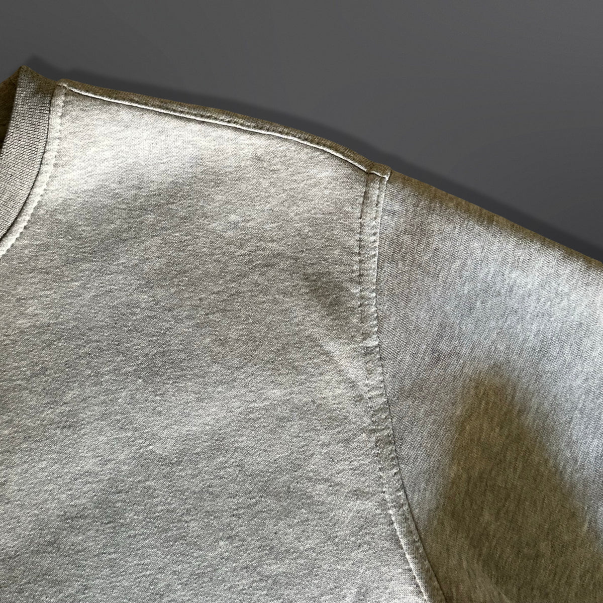 Sweatshirt Crew Neck Plain, Heather grey