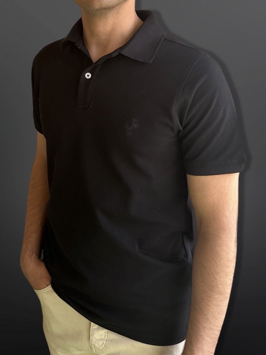 Polo T-Shirt Classic for men, Black