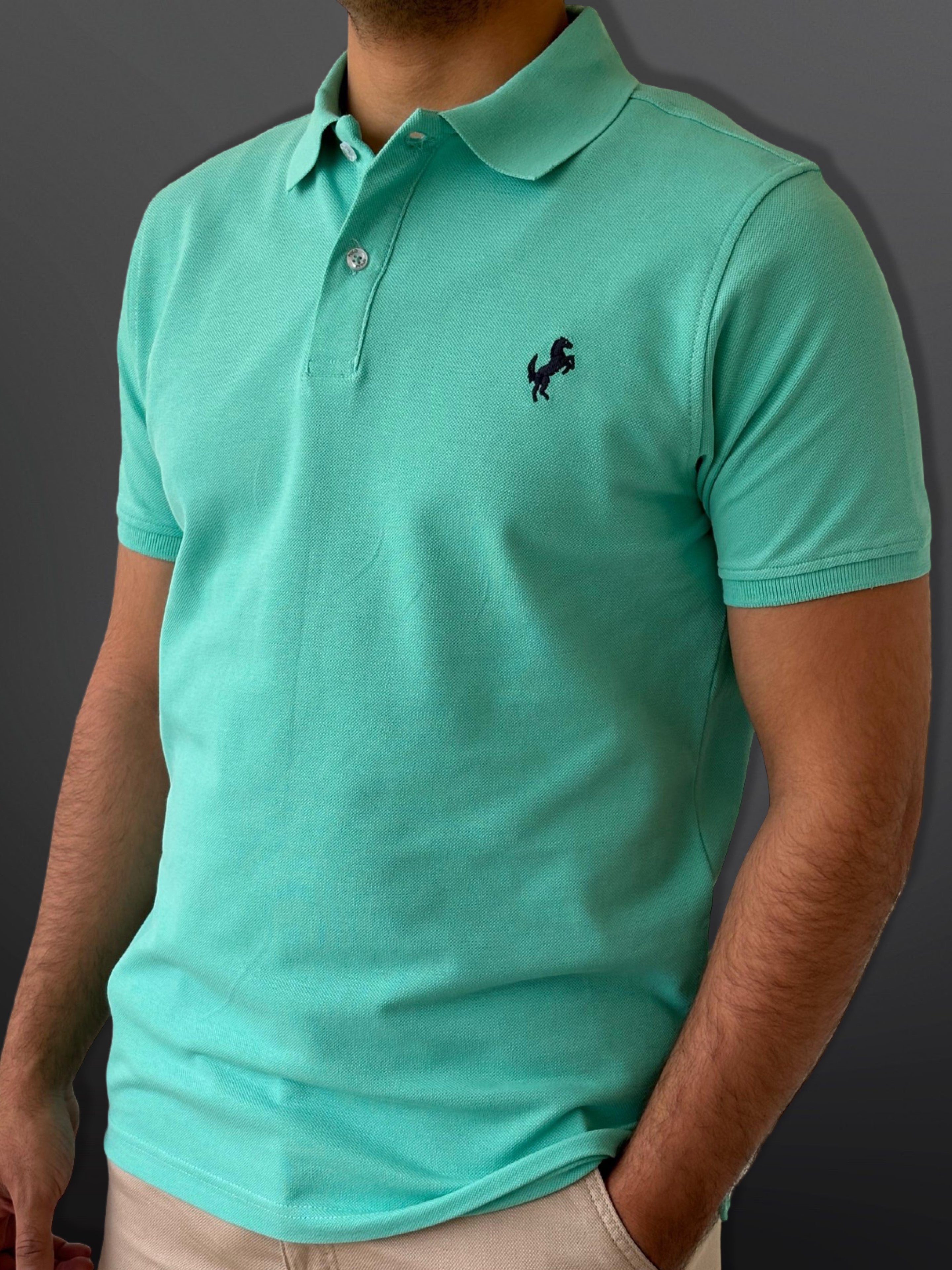 Polo T-Shirt Classic for men, Aqua