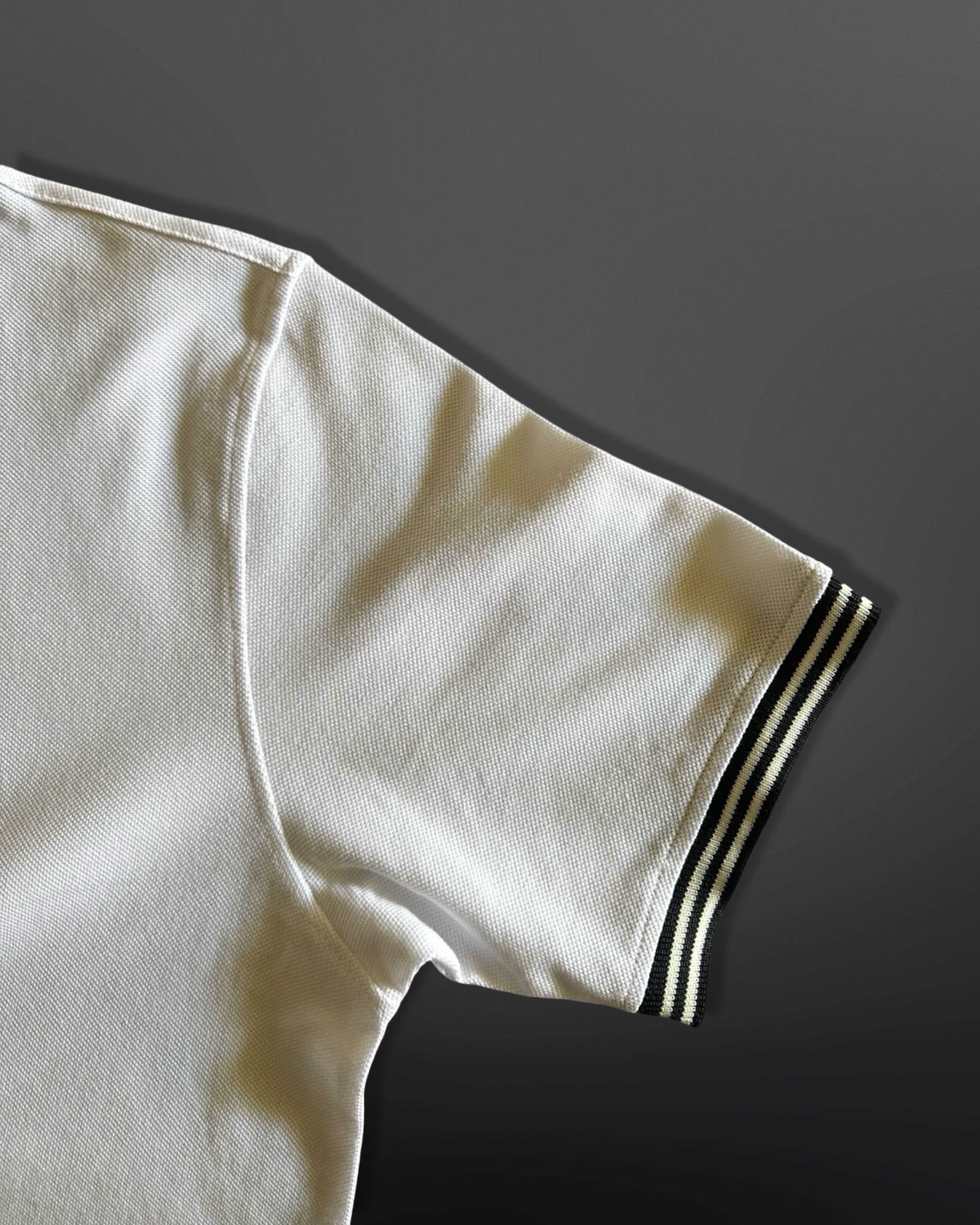 Polo T-Shirt Casual Collar for men, White - Navy Blue