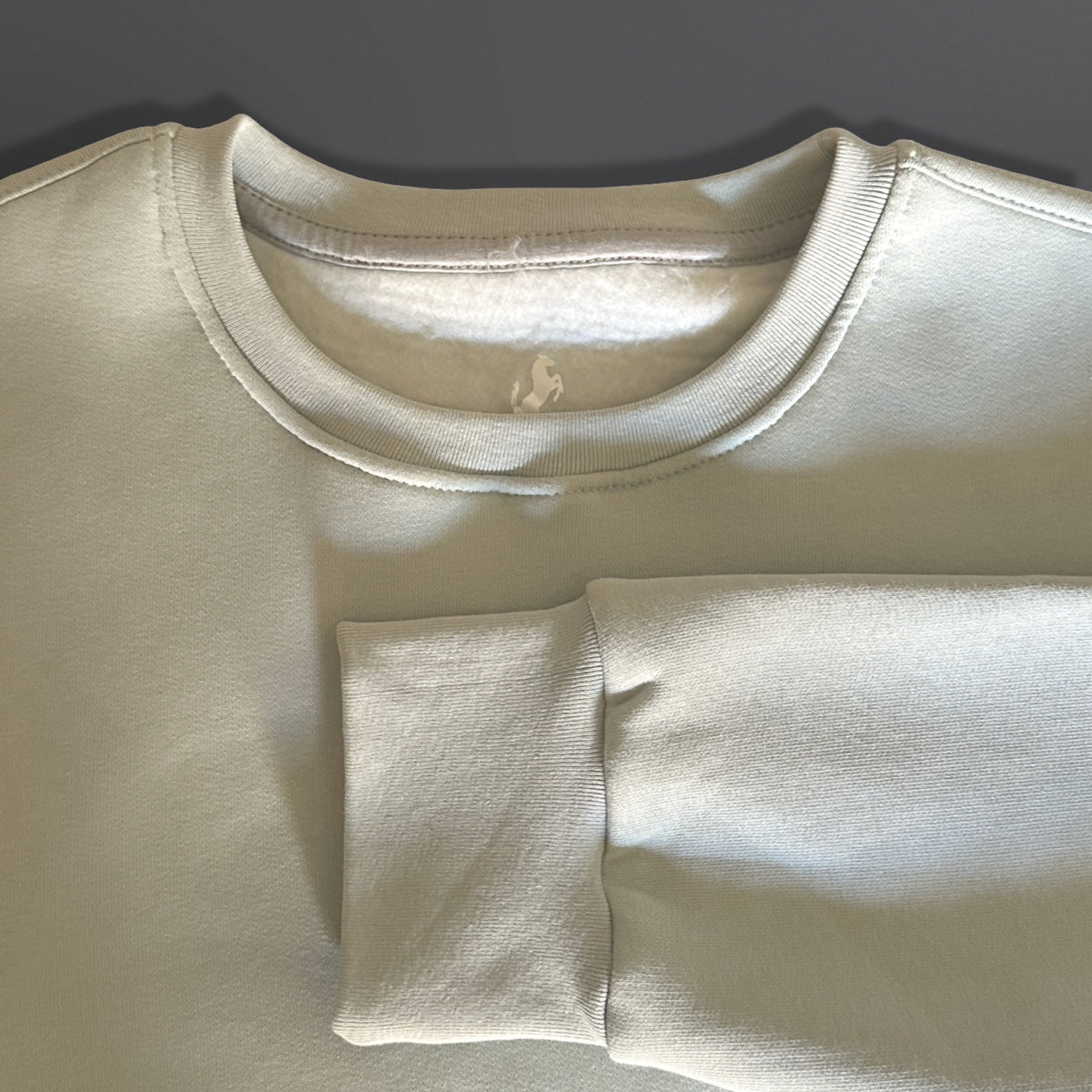 Sweatshirt Crew Neck Plain, Pistachio