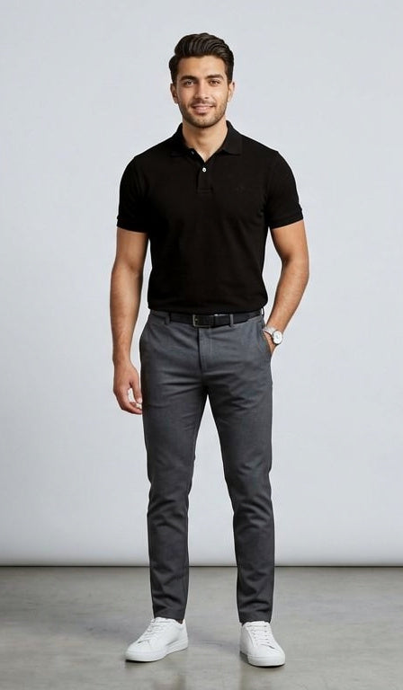Polo T-Shirt Classic for men, Black