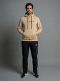 Sweatshirt Hoodie Welt Pocket, Beige