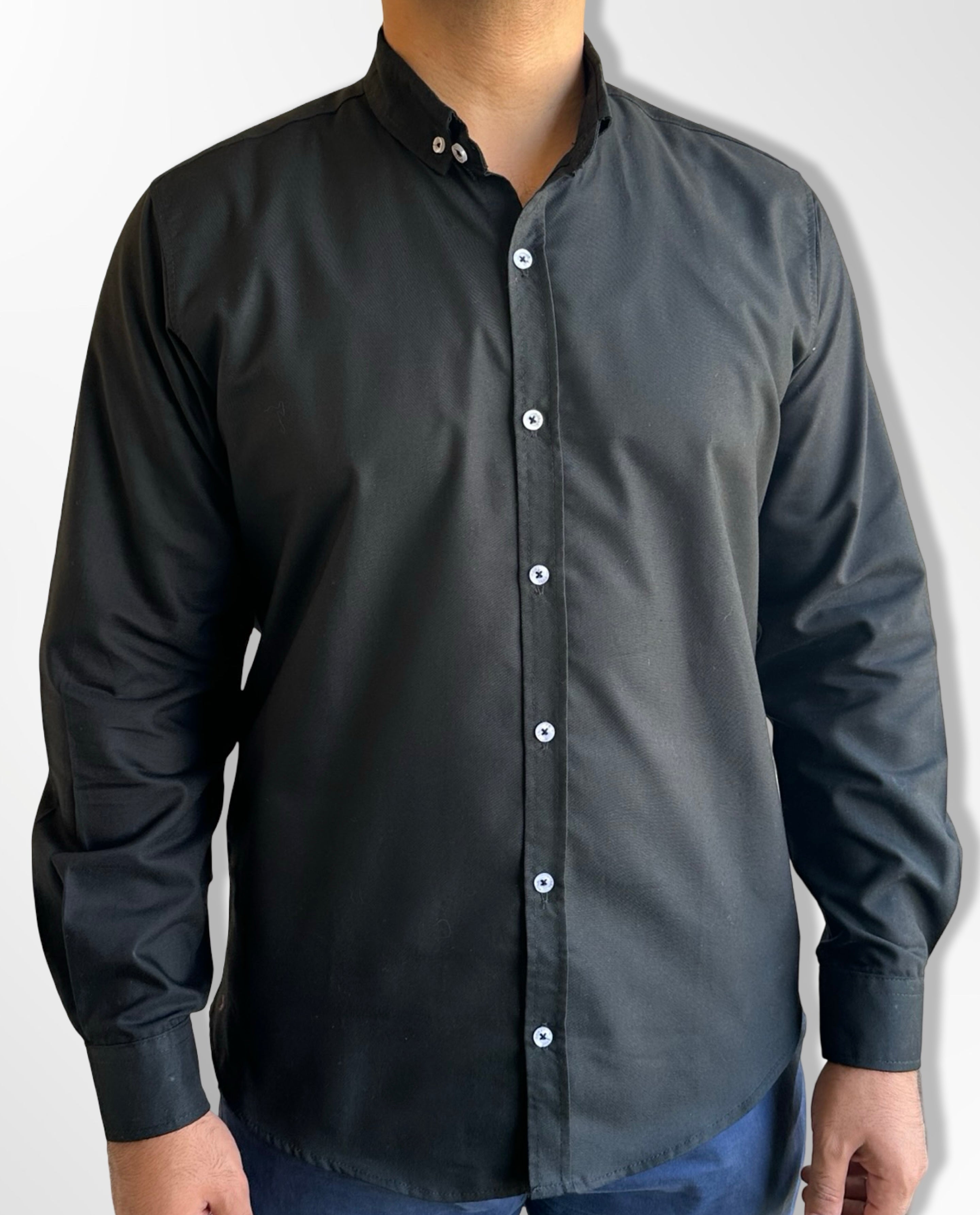 Oxford Shirt Royal Plain, Black