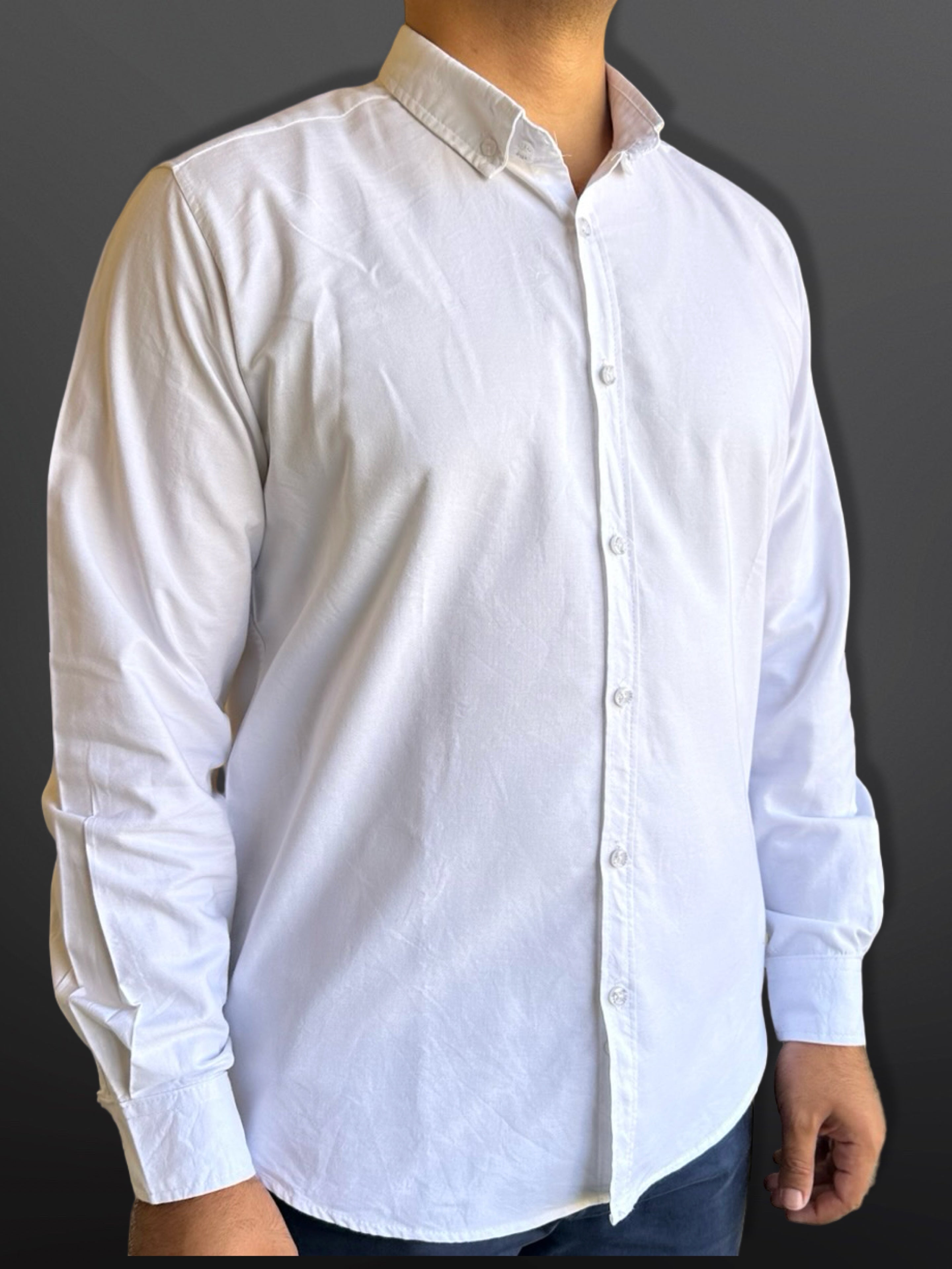 Oxford Shirt Royal Plain, White