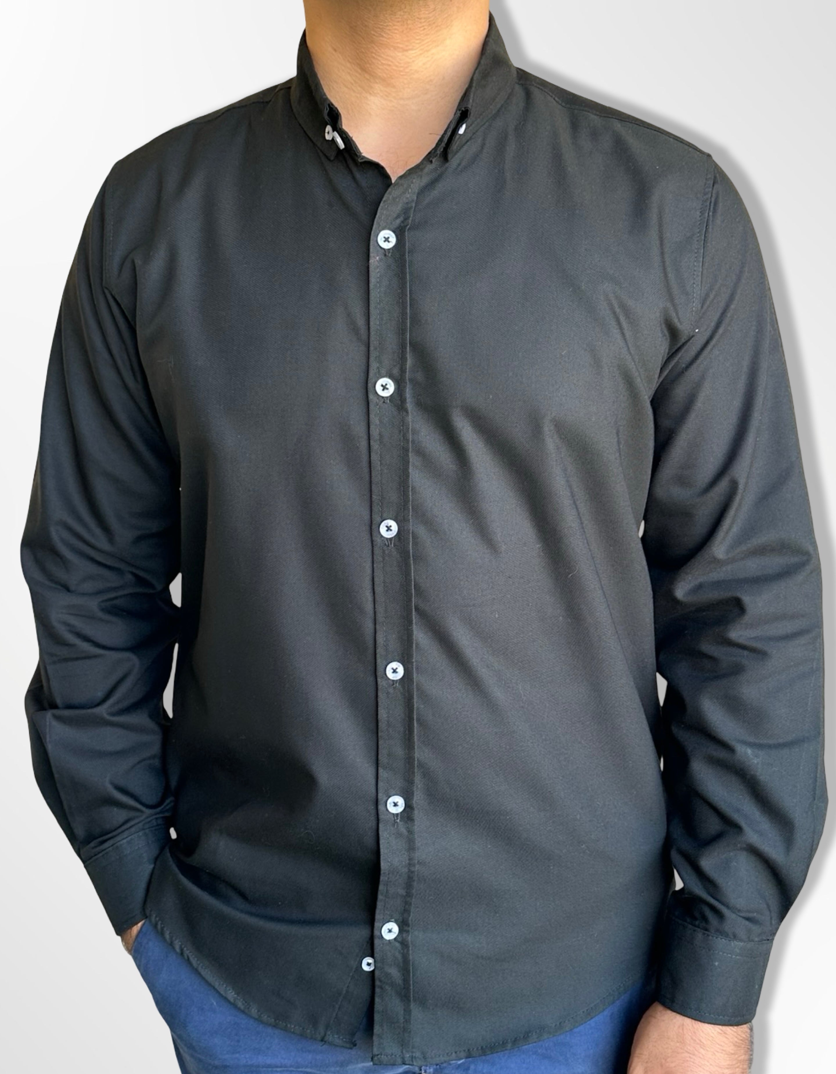 Oxford Shirt Royal Plain, Black