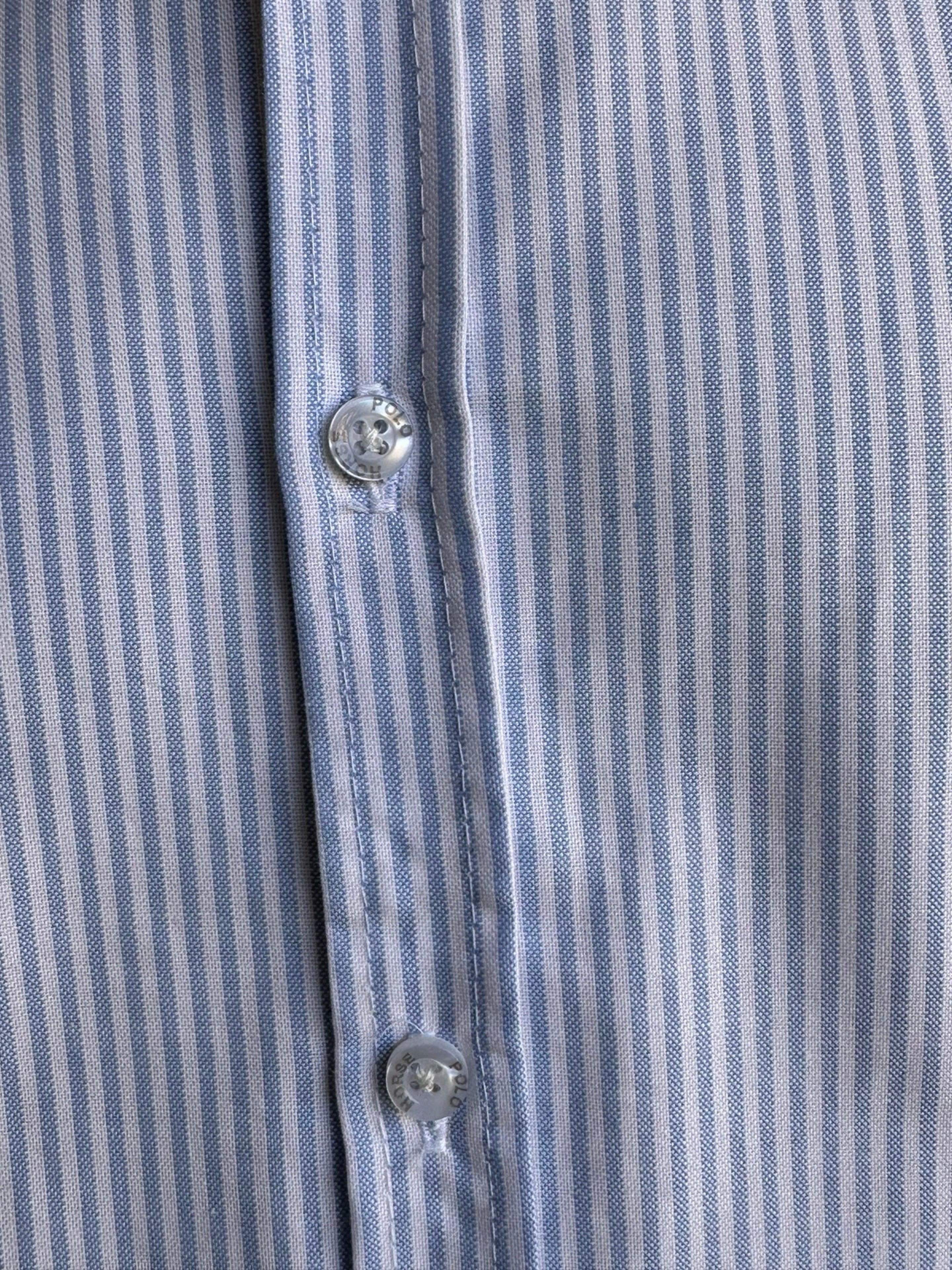 Oxford Shirt Classic Striped Thin, Baby Blue