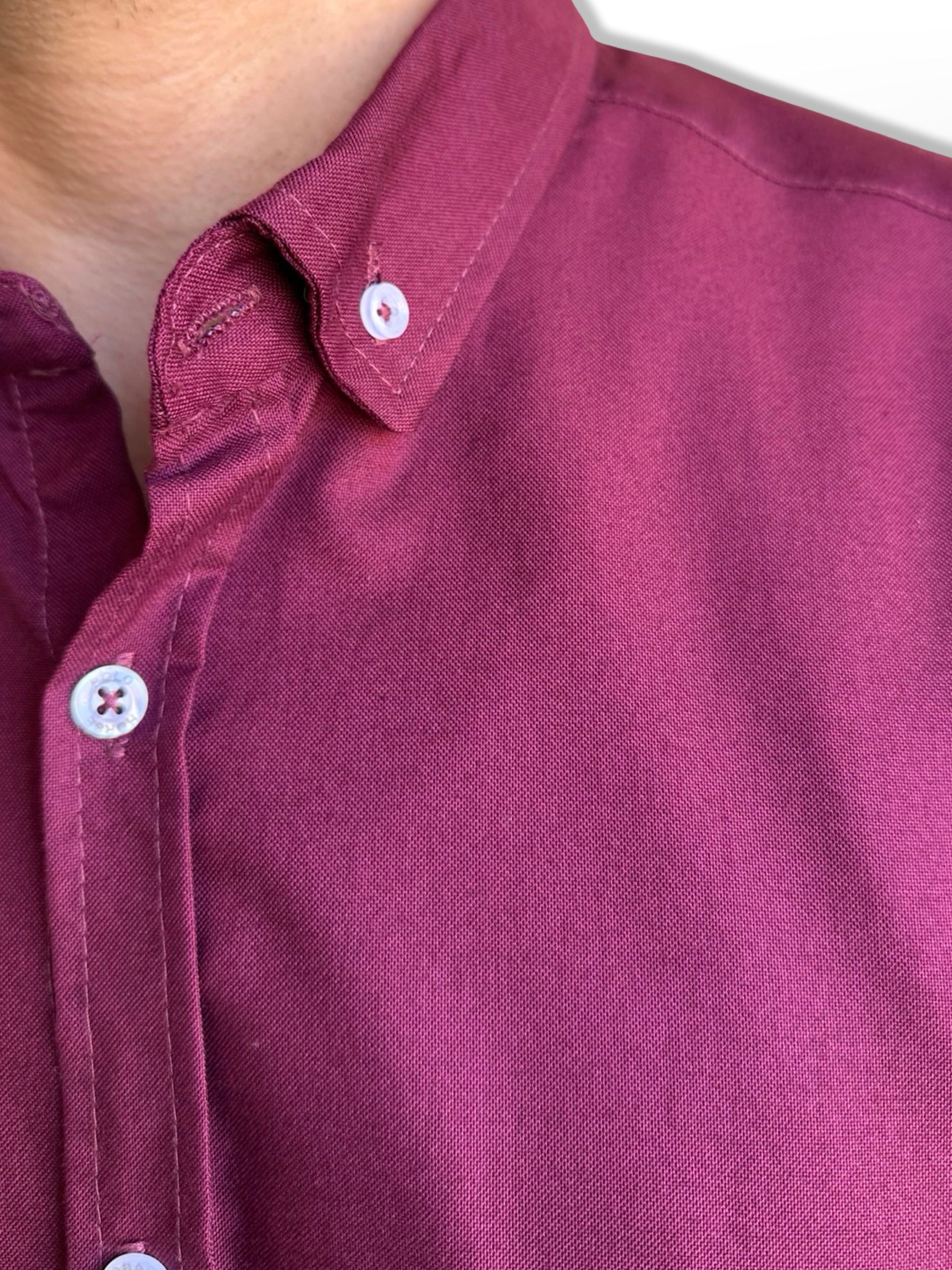 Oxford Shirt Royal Plain, Maroon