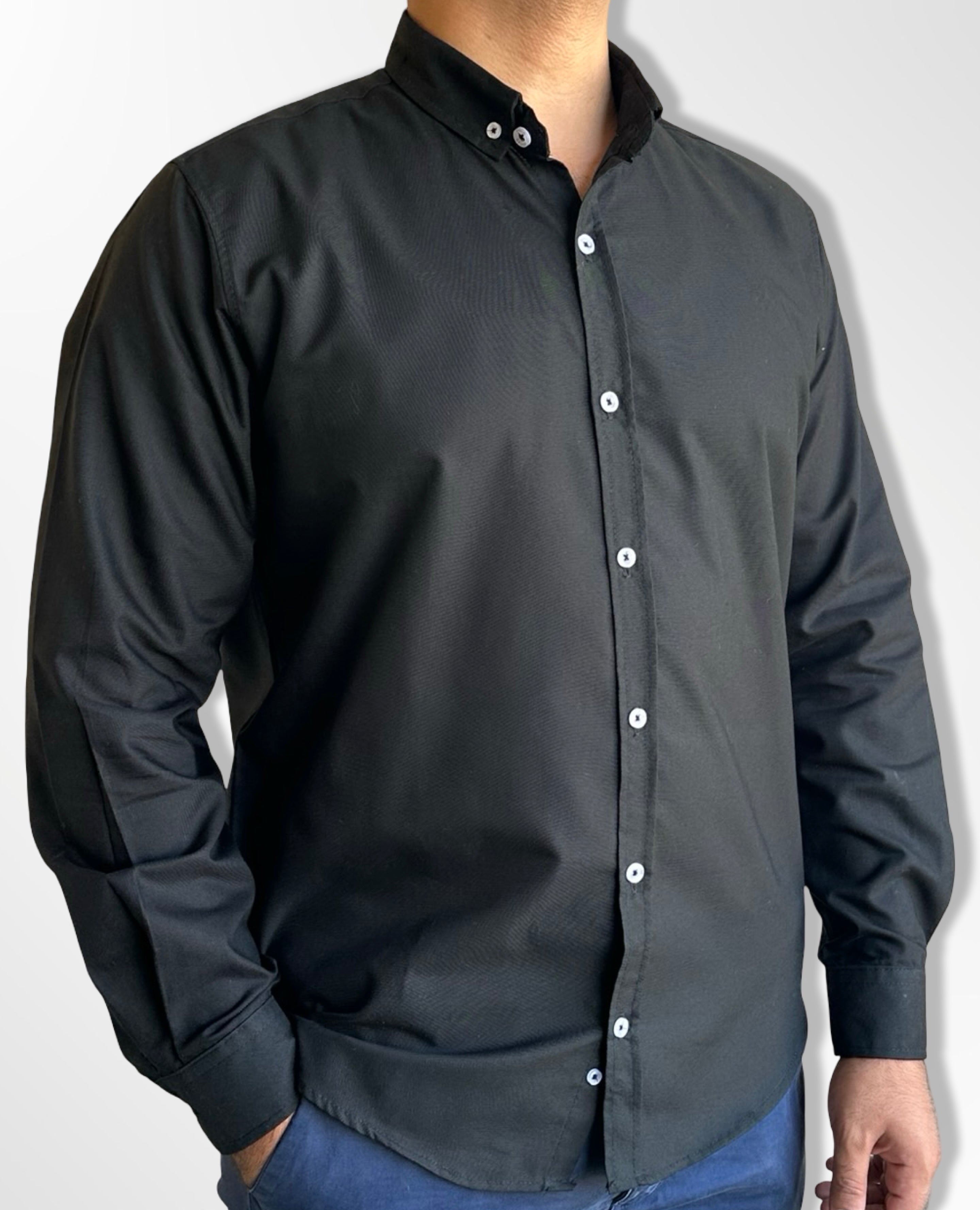 Oxford Shirt Royal Plain, Black