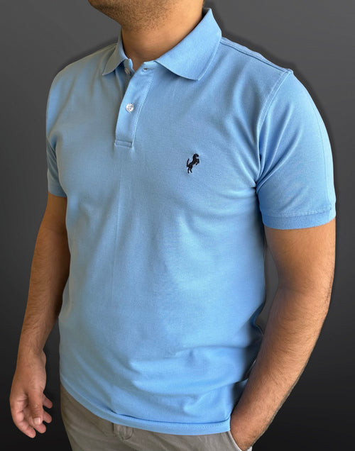Polo T-Shirt Classic for men, Baby Blue