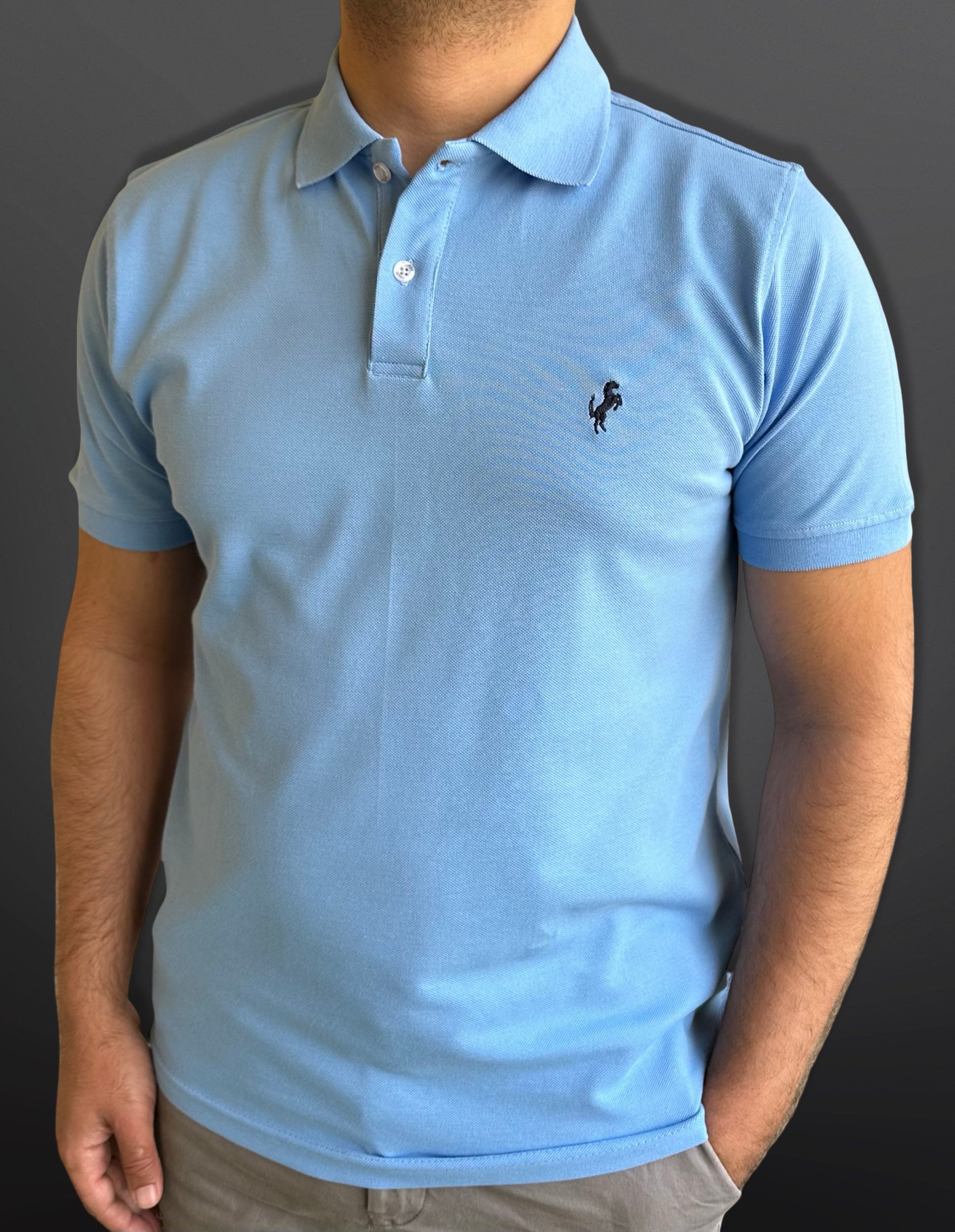 Polo T-Shirt Classic for men, Baby Blue