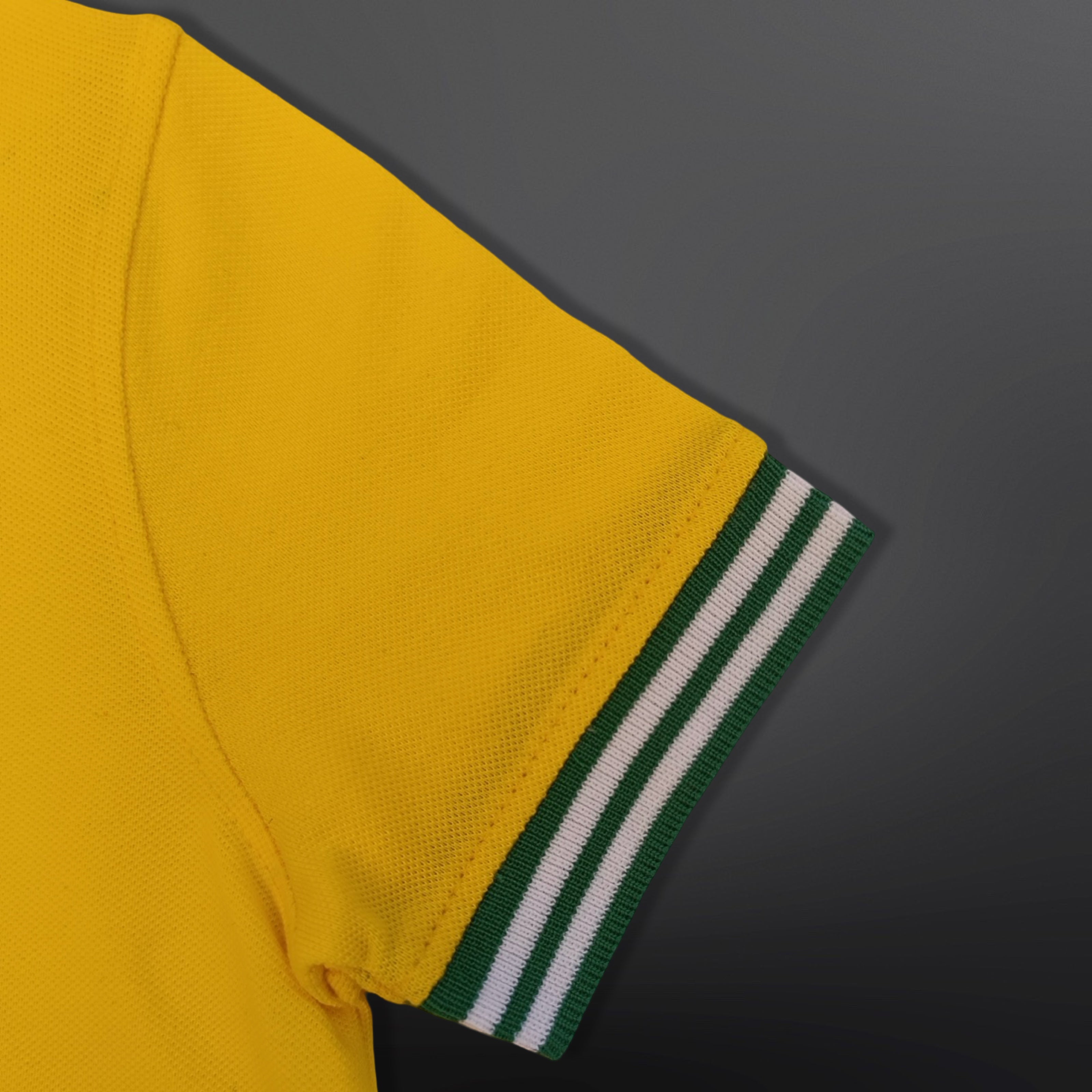 Polo Shirt Kids Casual Collar, Yellow - Green