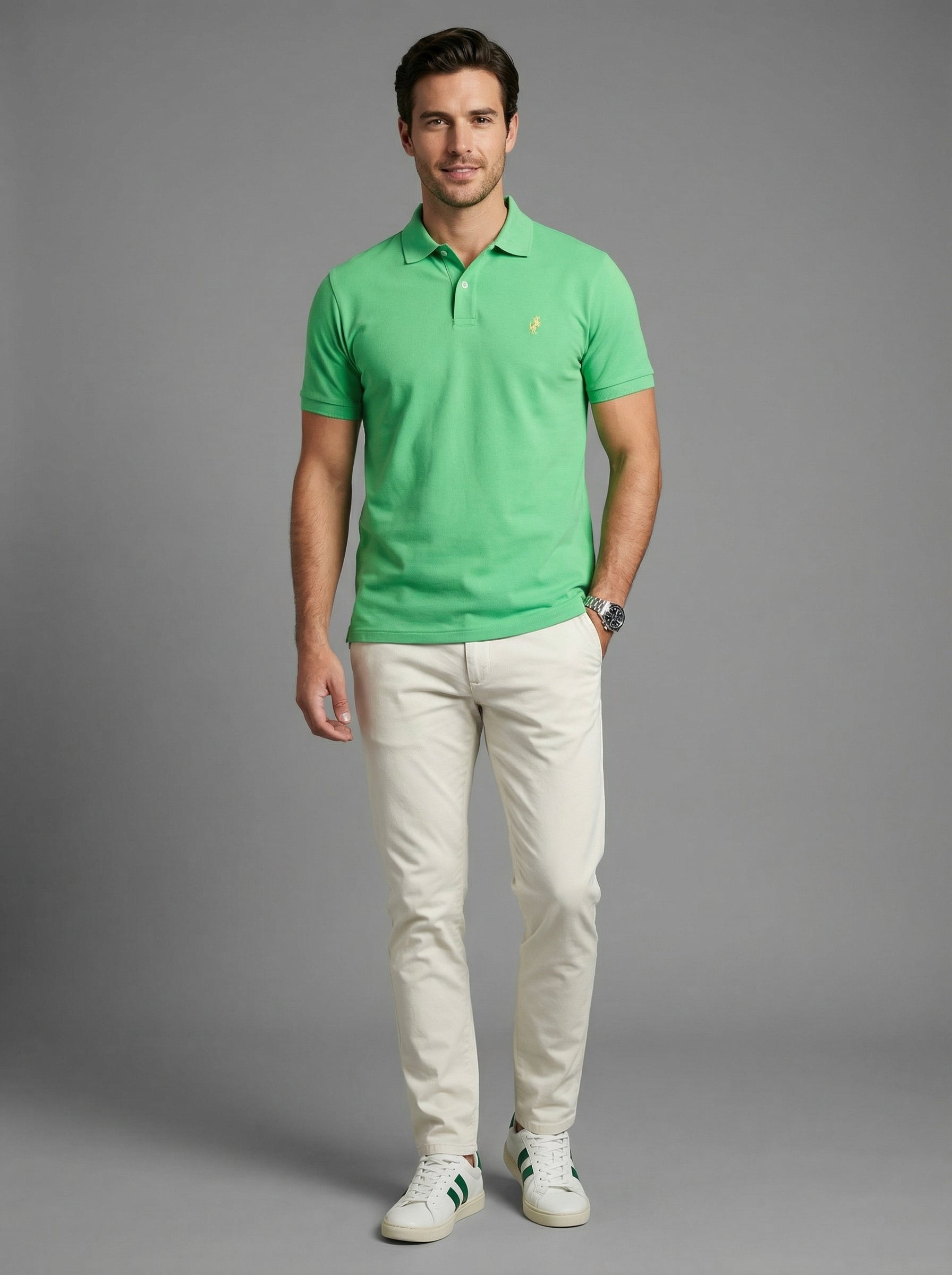 Polo T-Shirt Classic for men, Mint Green