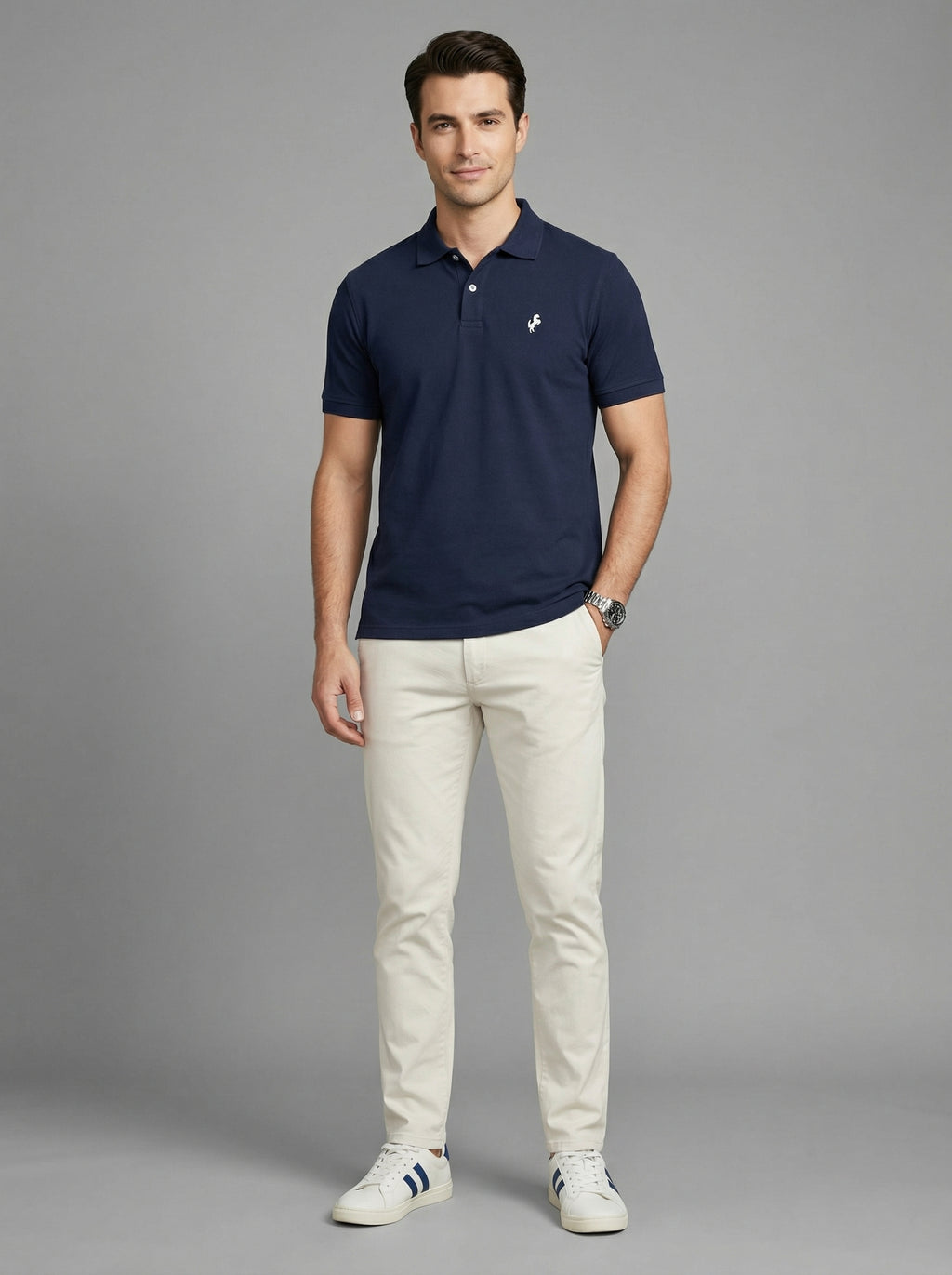 Polo T-Shirt Classic for men, Navy blue