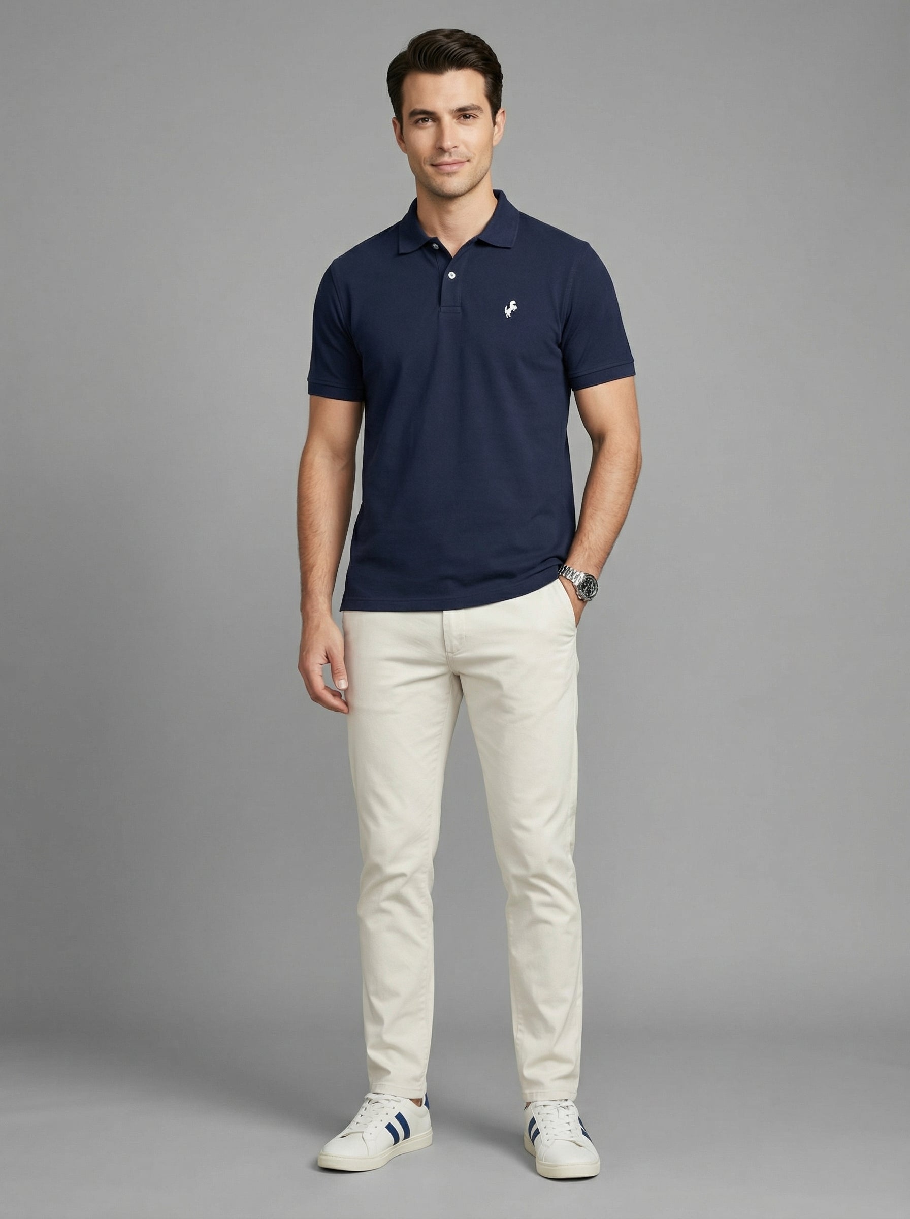 Polo T-Shirt Classic for men, Navy blue