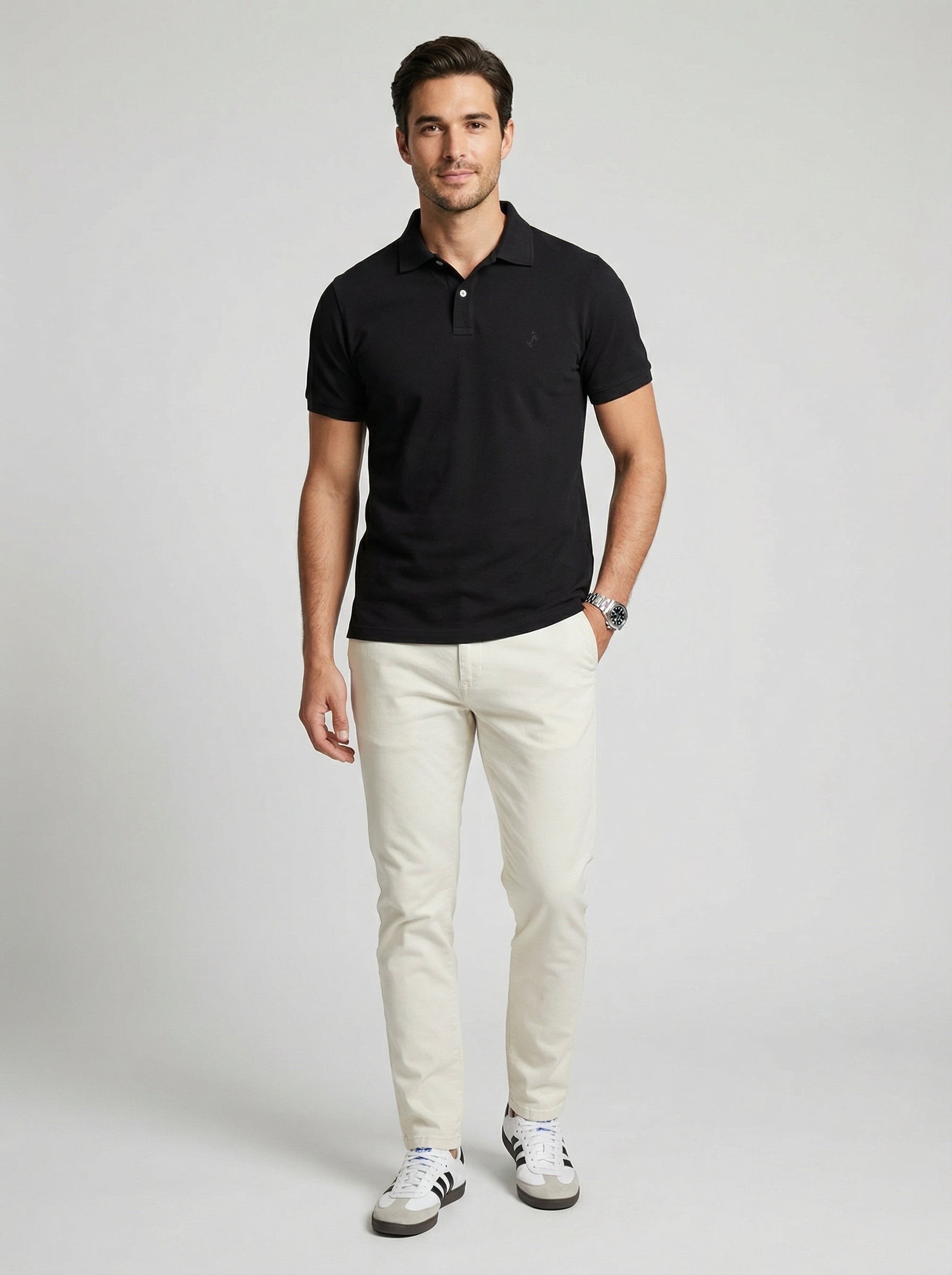 Polo T-Shirt Classic for men, Black